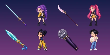 KPop Demon Hunters চরিত্রগুলি