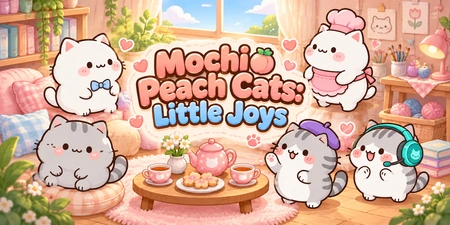 Mochi Peach Cats: Little Joys personages