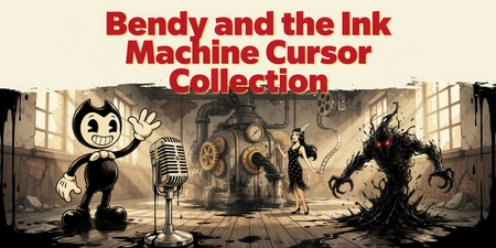 Kolekce kurzorů Bendy and the Ink Machine postavy